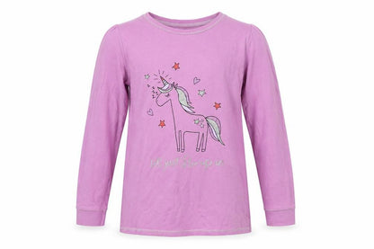 TU Girls Purple   Basic Polo Size 12 Years  - Unicorn