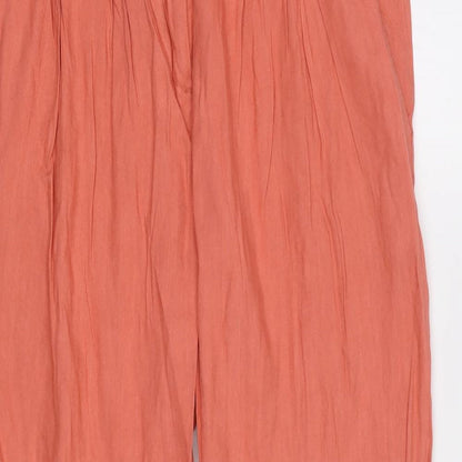 Womens UK Size 10 Topshop Regular Fit  Pink Trousers