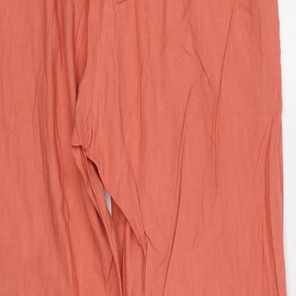 Womens UK Size 10 Topshop Regular Fit  Pink Trousers