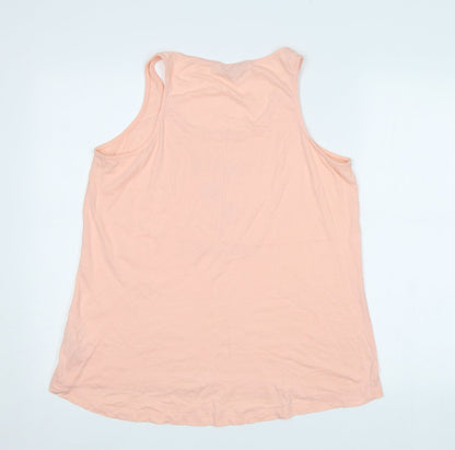 F&F Womens Pink   Basic Tank Size 14  - Palm