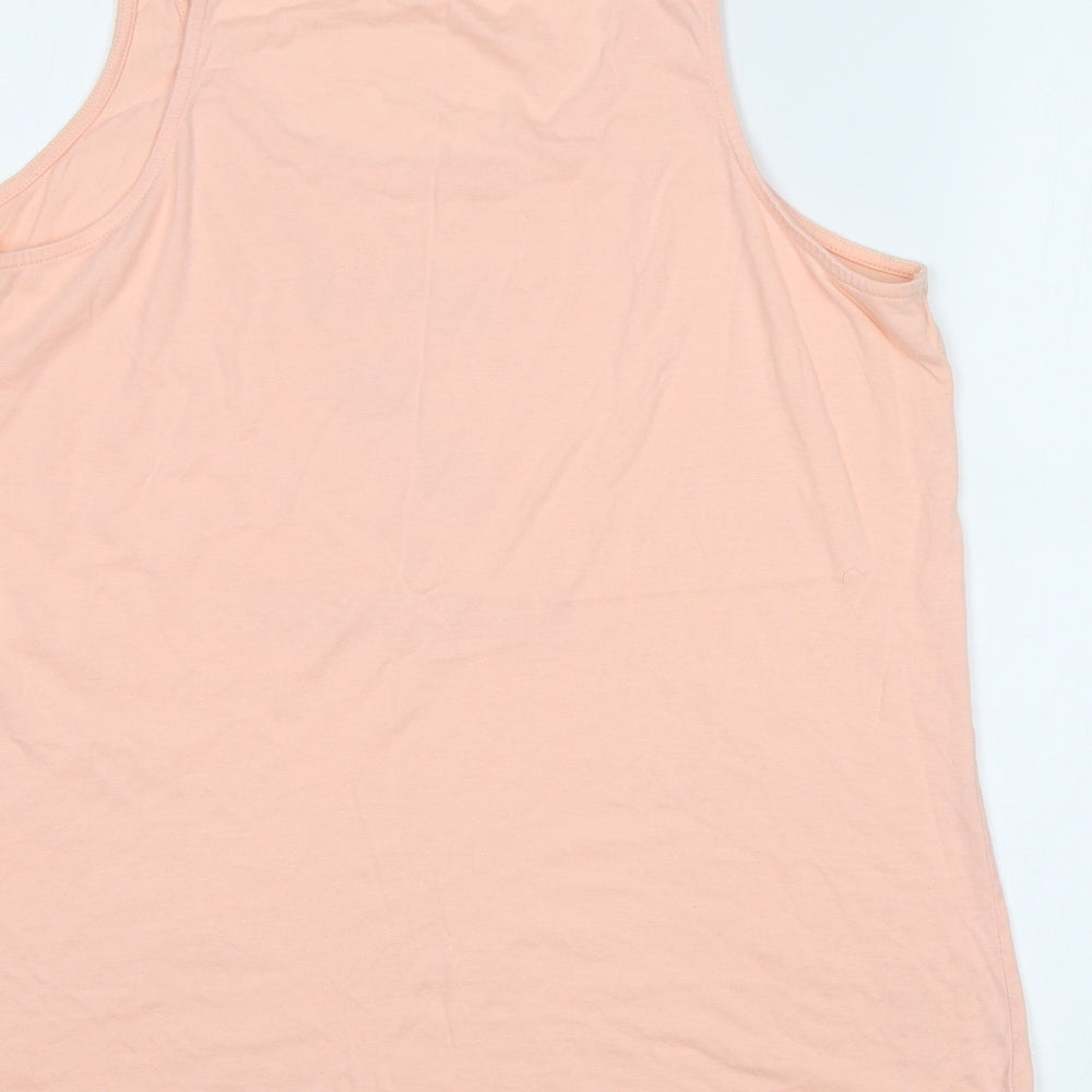F&F Womens Pink   Basic Tank Size 14  - Palm