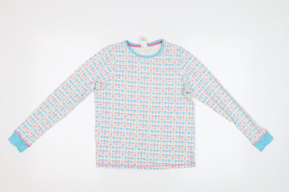 Lily&Dan Girls Blue Geometric  Top Pyjama Top Size 11-12 Years