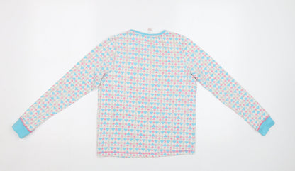 Lily&Dan Girls Blue Geometric  Top Pyjama Top Size 11-12 Years