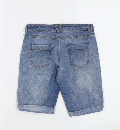 Miss E-Vie Girls Blue   Cropped Jeans Size 9 Years