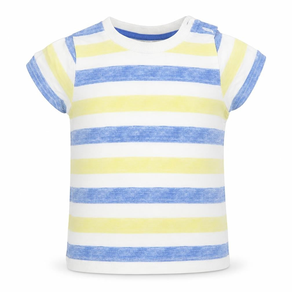 M&Co Baby Blue Striped  Basic Polo Size 9-12 Months