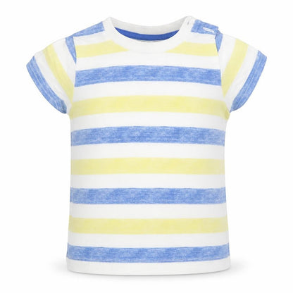 M&Co Baby Blue Striped  Basic Polo Size 9-12 Months