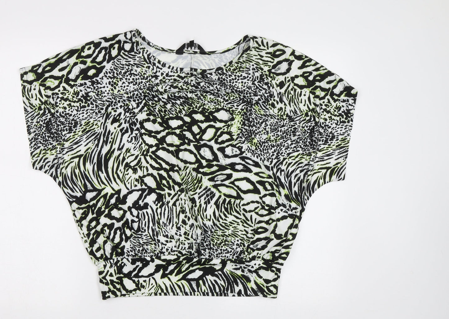 Womens UK Size 12 Envy Green Basic Blouse