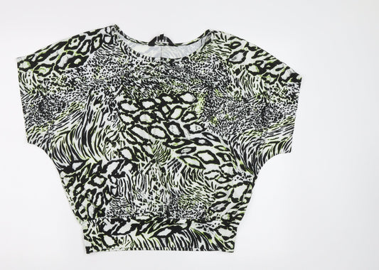 Womens UK Size 12 Envy Green Basic Blouse