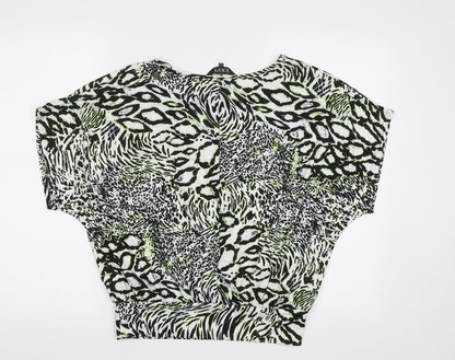 Womens UK Size 12 Envy Green Basic Blouse