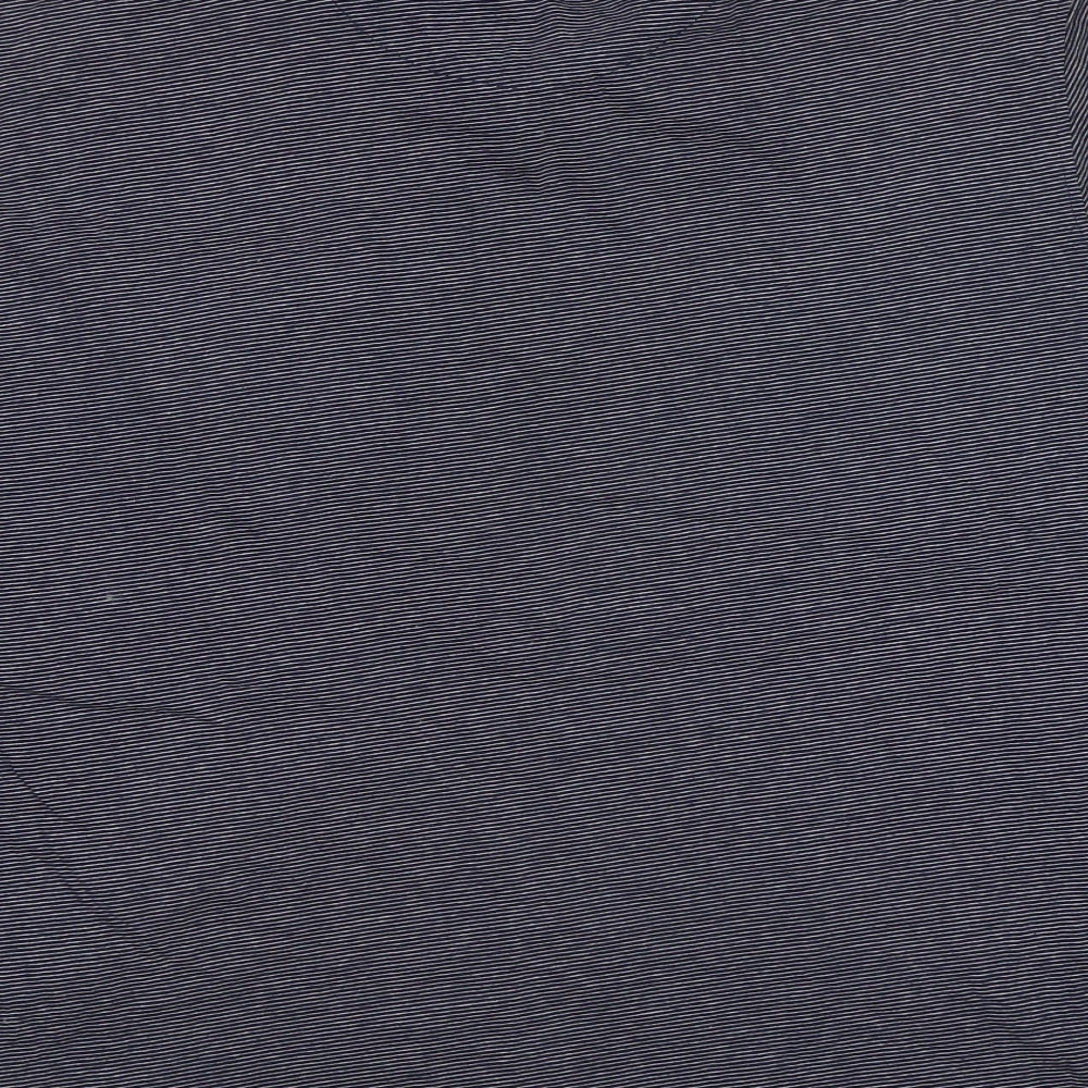 Debenhams Mens Blue Striped   Polo Size L