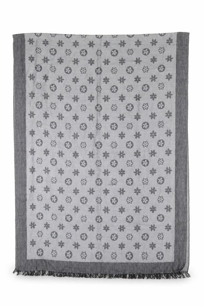 Preworn Womens Grey Floral   Shawl/Wrap