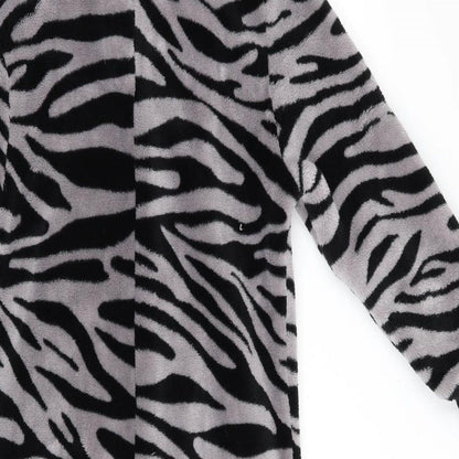 NEXT Girls Black Animal Print   One Piece   - Zebra Print