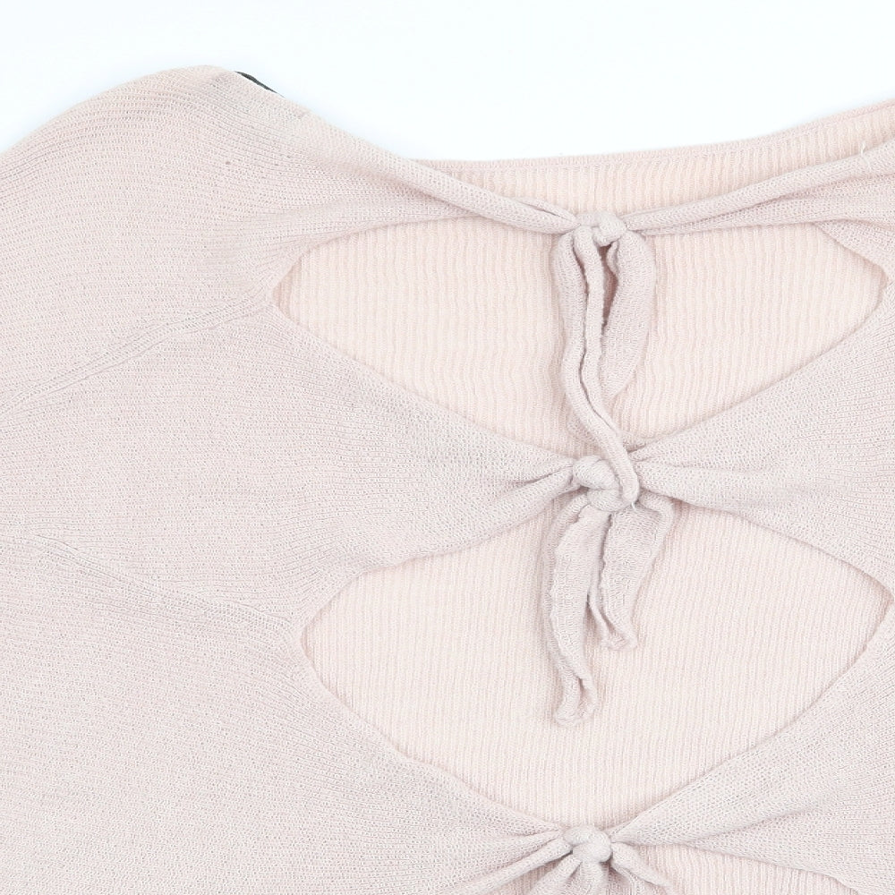 Womens UK Size 8 Zara Pink Pullover Jumper
