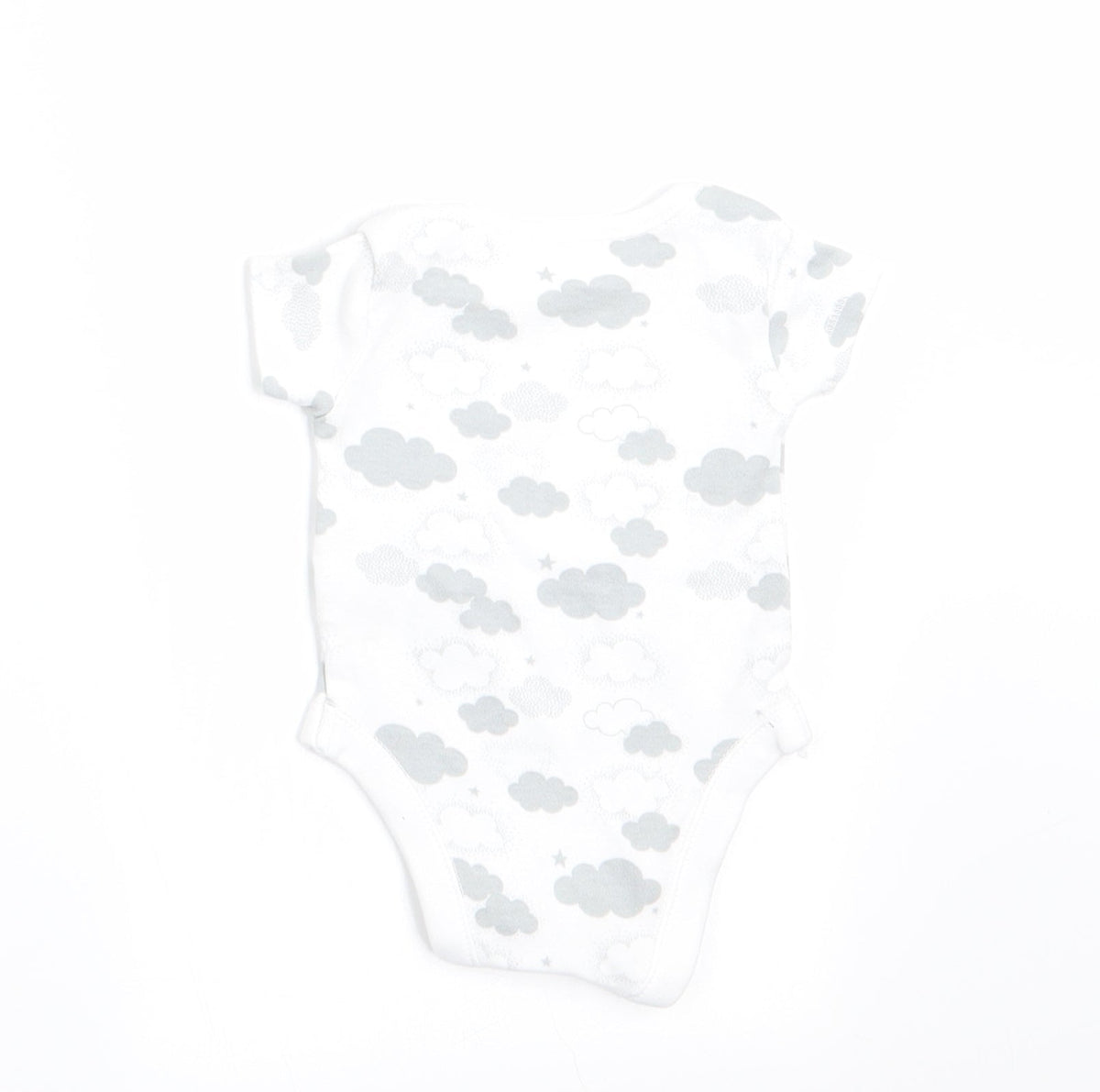 Nutmeg Boys Grey Geometric  Romper One-Piece Size Newborn  - Cloud Print