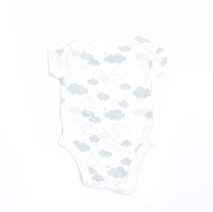 Nutmeg Boys Grey Geometric  Romper One-Piece Size Newborn  - Cloud Print