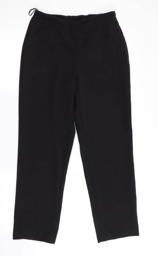Womens UK Size 8 Marks and Spencer Regular Fit  Black Trousers