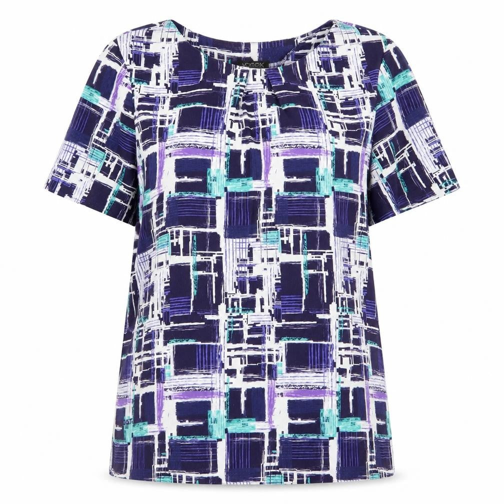 Womens UK Size 14 Vortex Purple Basic Blouse
