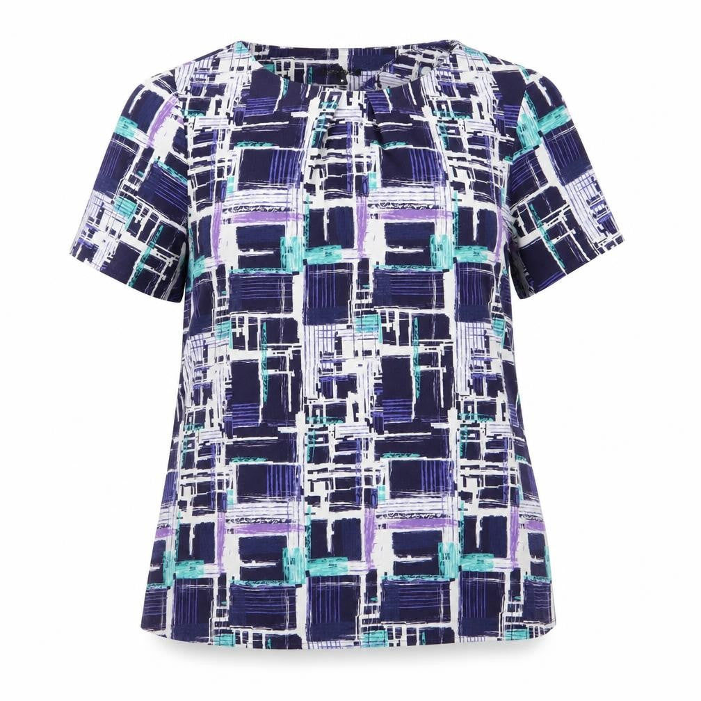Womens UK Size 14 Vortex Purple Basic Blouse