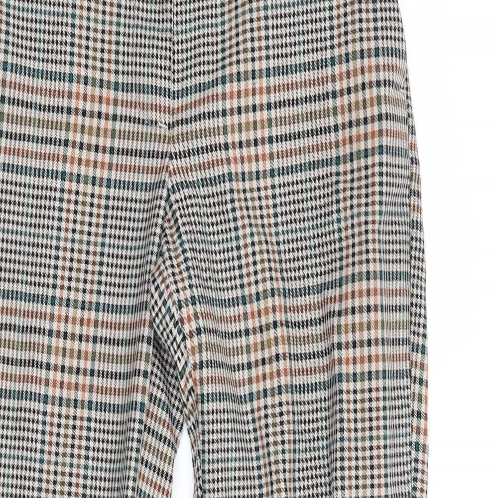 Womens UK Size  H&M  Cropped Green Trousers