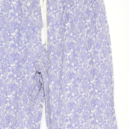 Love to Lounge Womens Purple Floral   Lounge Pants   - Elastic waist