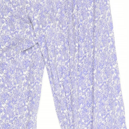 Love to Lounge Womens Purple Floral   Lounge Pants   - Elastic waist