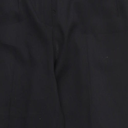 Womens UK Size 14 BHS Regular Fit Dress Pants Black Trousers