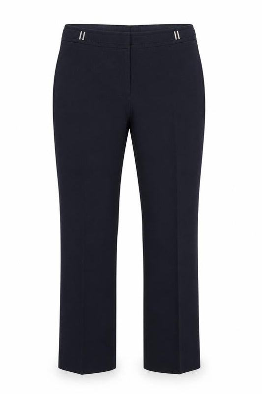 Womens UK Size 10 M&Co Regular Fit Dress Pants Blue Trousers