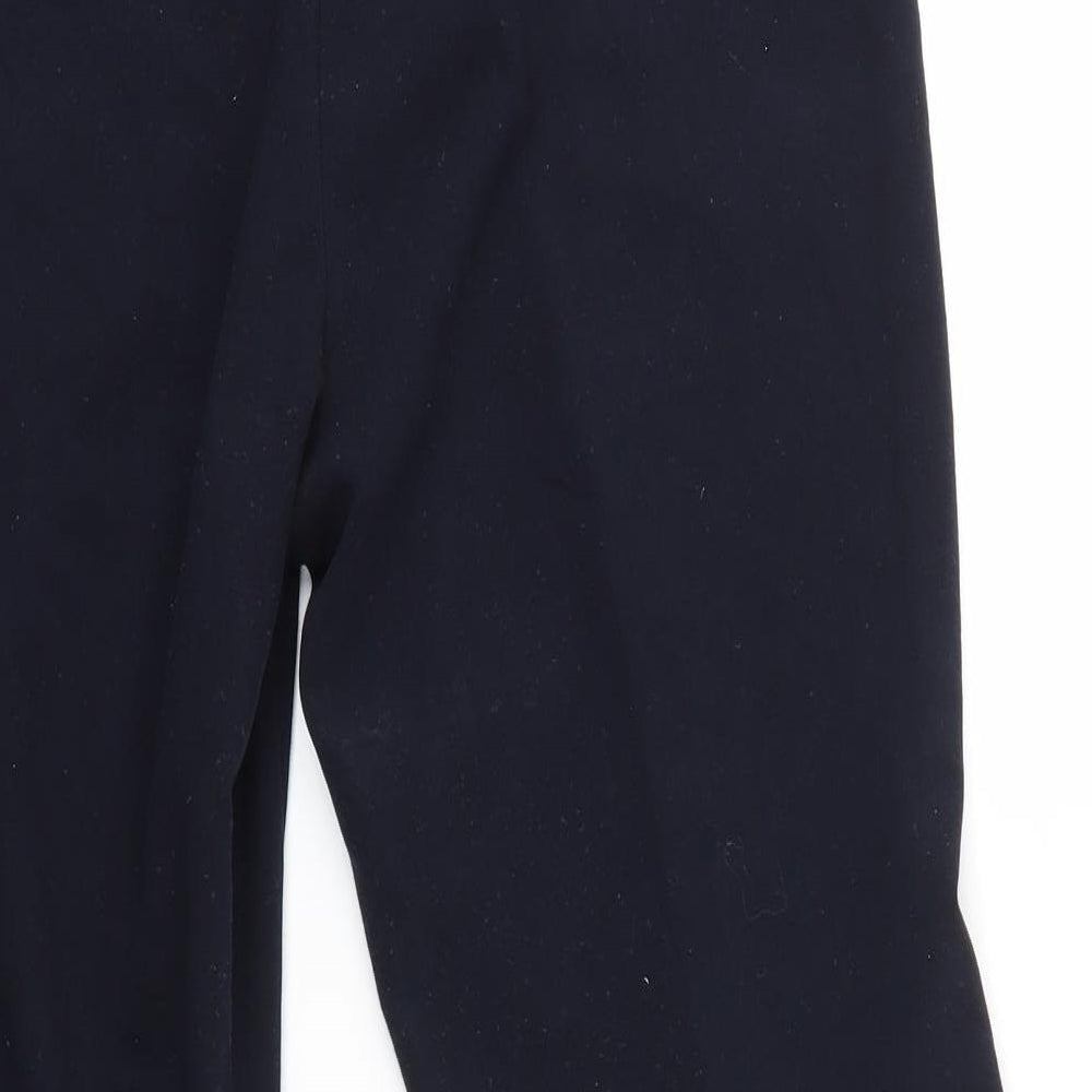 Womens UK Size 10 M&Co Regular Fit Dress Pants Blue Trousers