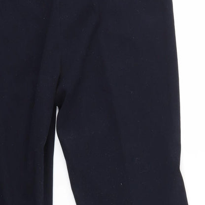 Womens UK Size 10 M&Co Regular Fit Dress Pants Blue Trousers