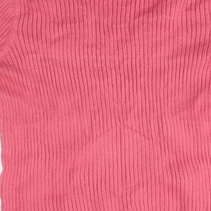 F&F Womens Pink  Knit Pullover Jumper Size 12
