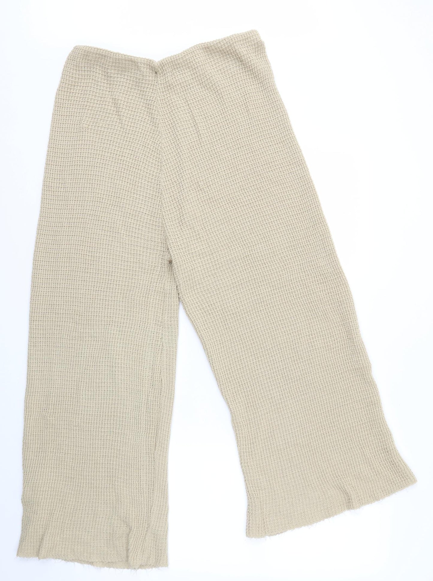 Womens UK Size 16 Preworn Regular Fit  Beige Trousers