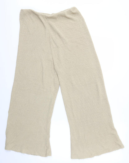 Womens UK Size 16 Preworn Regular Fit  Beige Trousers