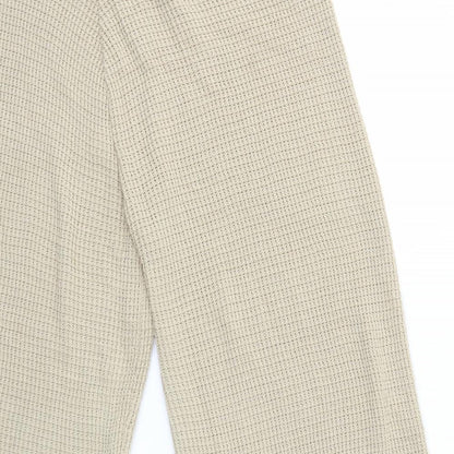 Womens UK Size 16 Preworn Regular Fit  Beige Trousers