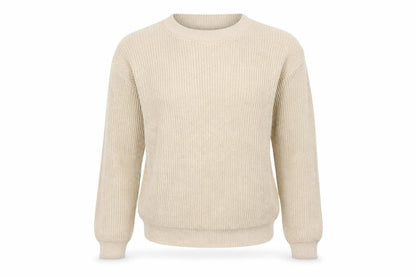 Womens UK Size M Nasty Gal Beige Pullover Jumper