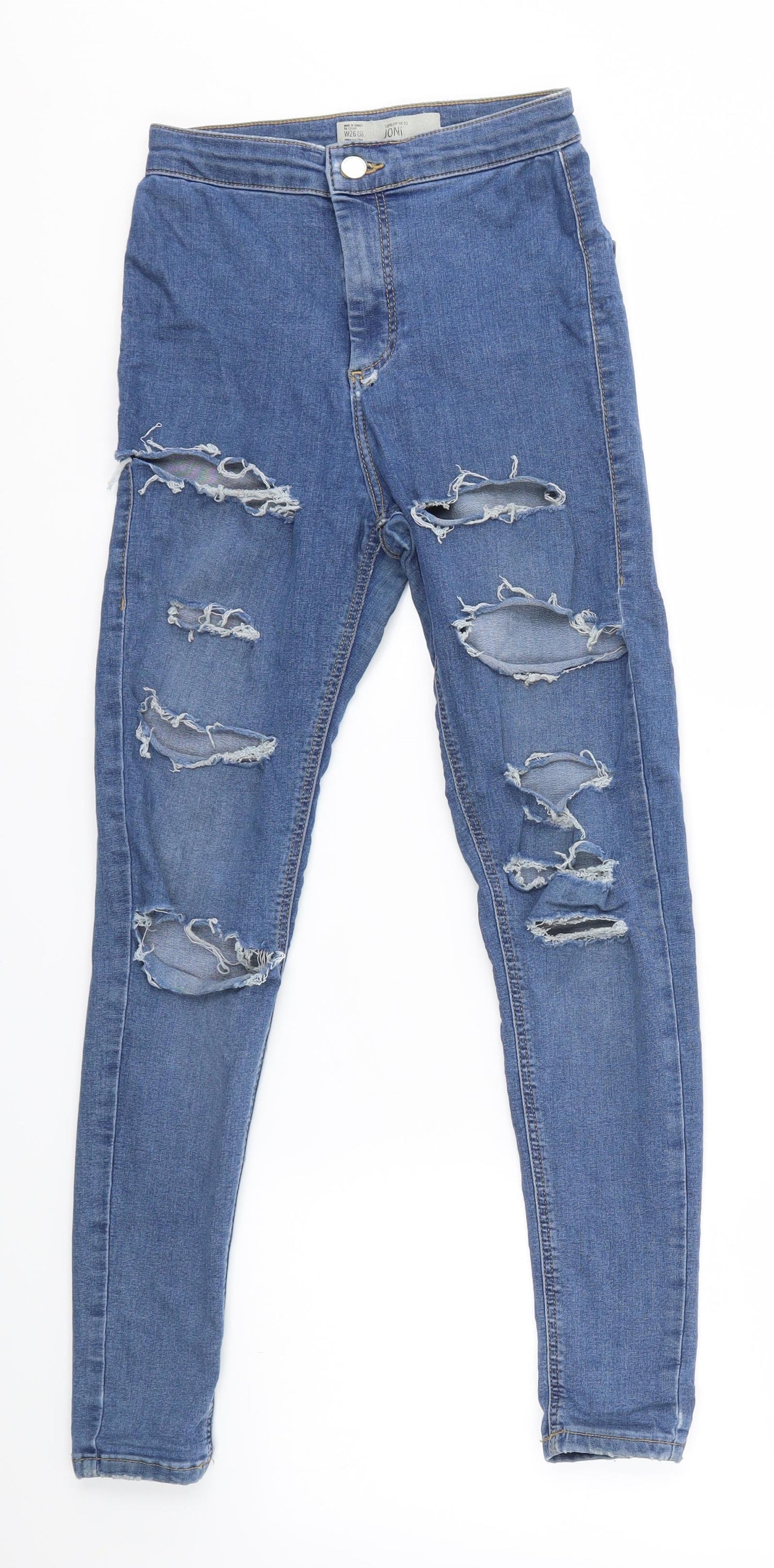 Topshop Womens Blue   Jegging Jeans Size 26 in L30 in