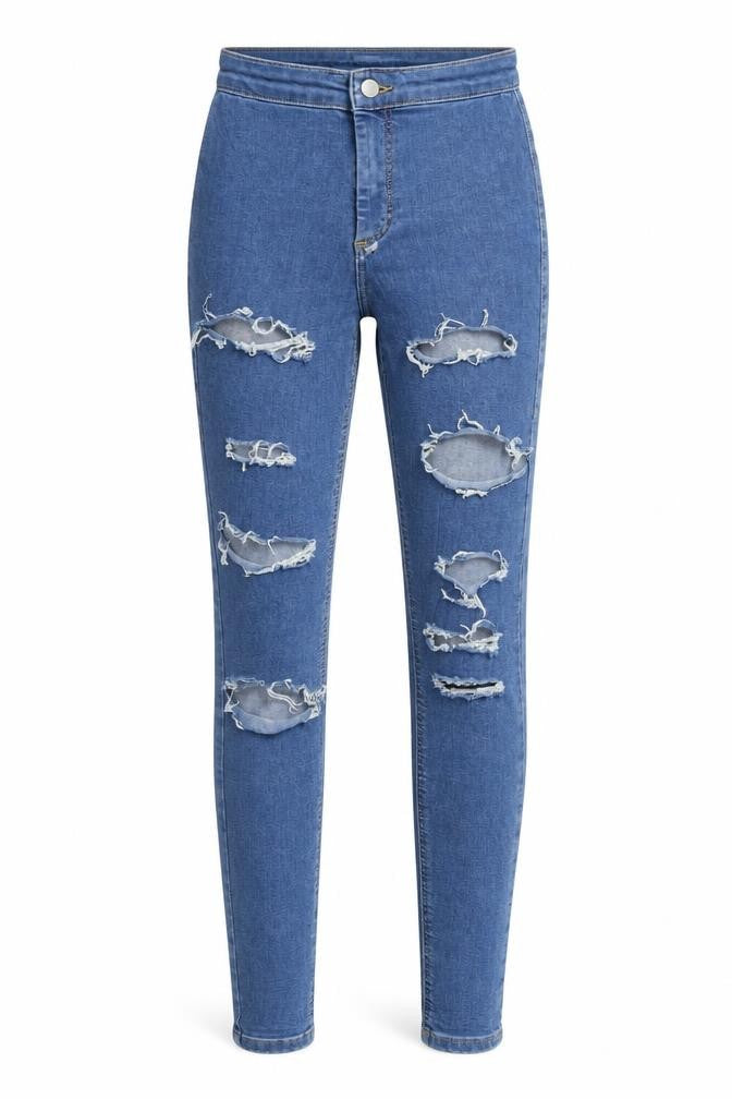 Womens UK Size 26 in Topshop Regular Fit Jegging Blue Jeans