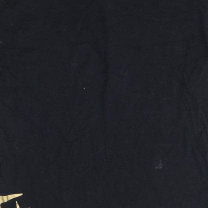Mens UK Size L Gildan Black  T-Shirt