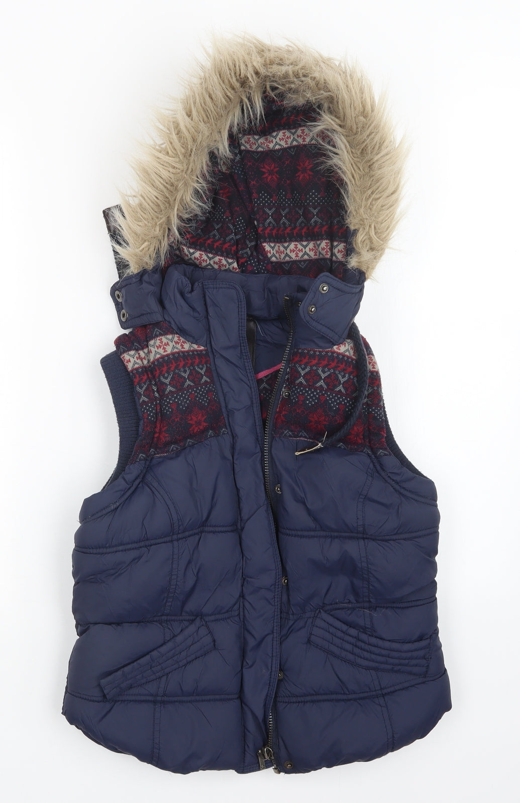 hudson & rose Womens Blue   Gilet Coat Size 8