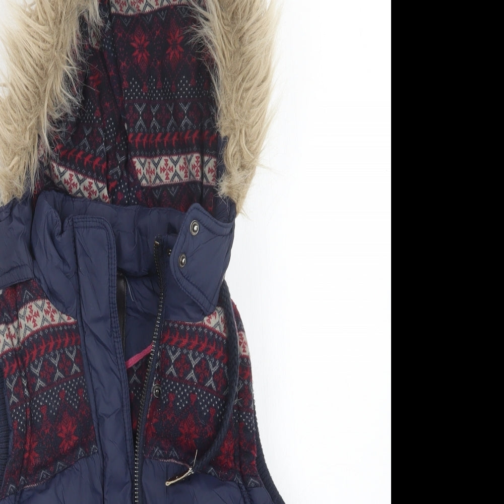 hudson & rose Womens Blue   Gilet Coat Size 8
