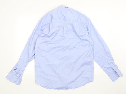 Mens UK Collar Size M Kustom Kit Smart Blue  Dress Shirt