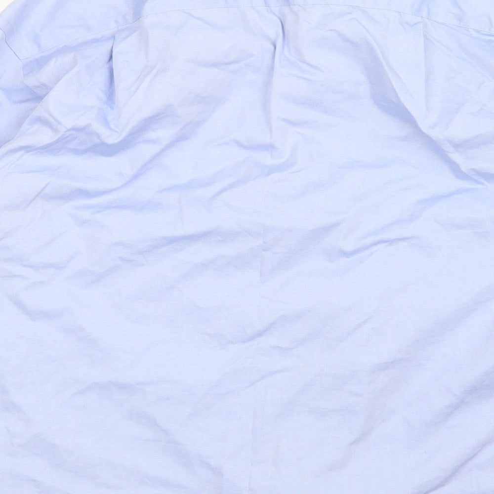 Mens UK Collar Size M Kustom Kit Smart Blue  Dress Shirt