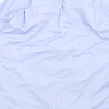 Mens UK Collar Size M Kustom Kit Smart Blue  Dress Shirt