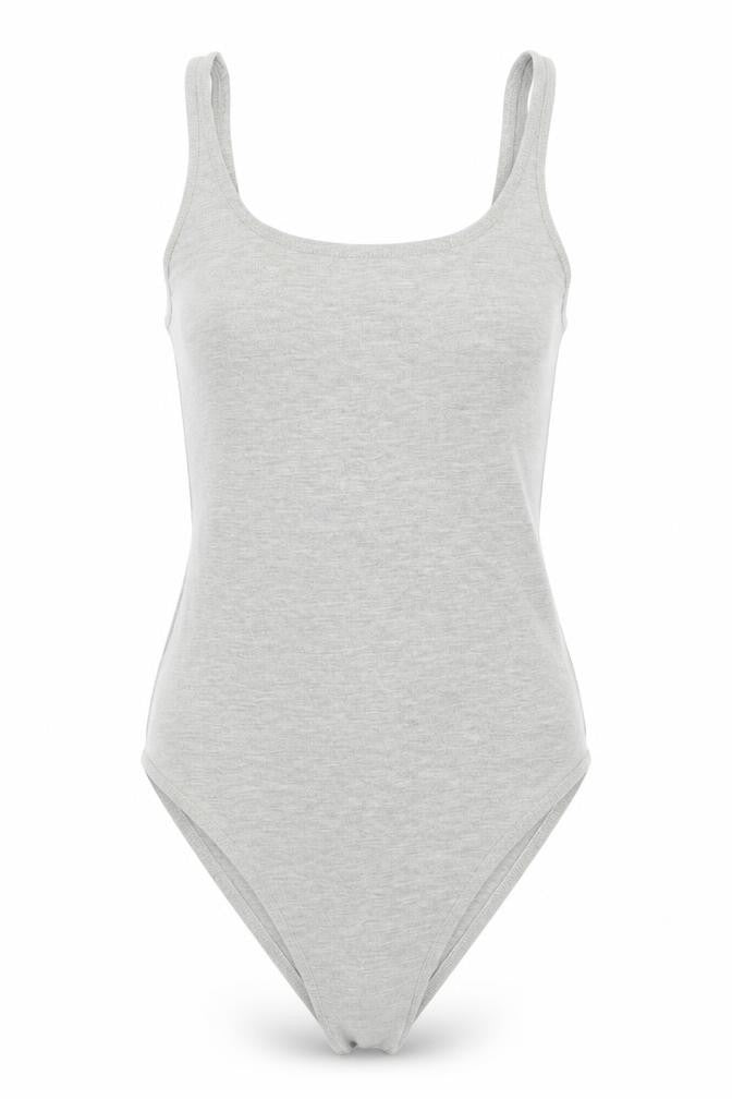 Womens UK Size 4 Miss Selfridge One-Piece Grey Bodysuit