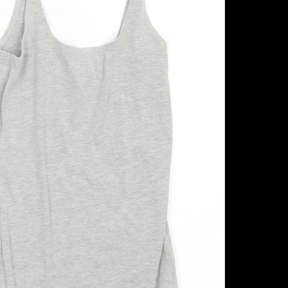 Miss Selfridge Womens Grey   Bodysuit One-Piece Size 4