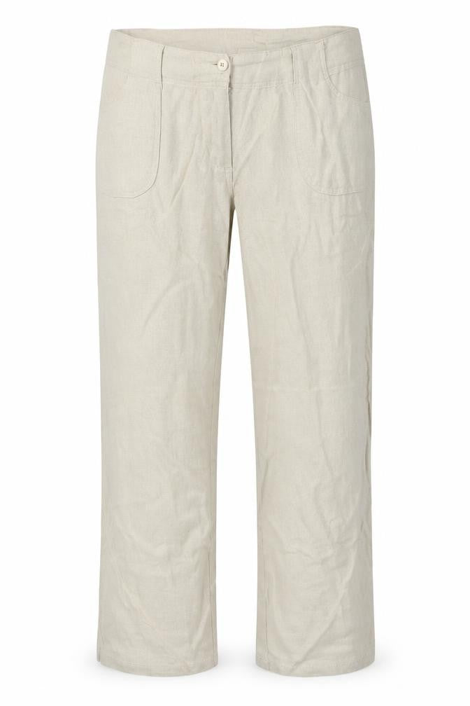 Womens UK Size 12 Mia Moda Regular Fit  Beige Trousers