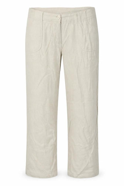 Womens UK Size 12 Mia Moda Regular Fit  Beige Trousers