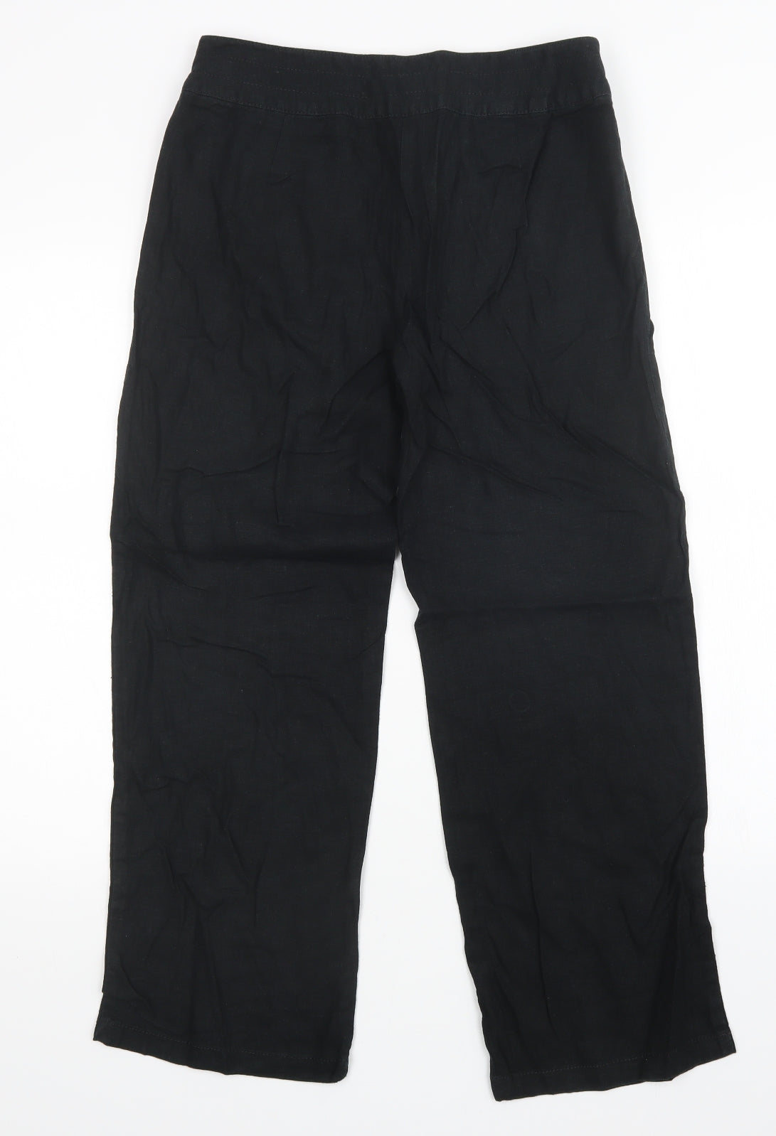 Womens UK Size 10 M&S Regular Fit  Black Trousers