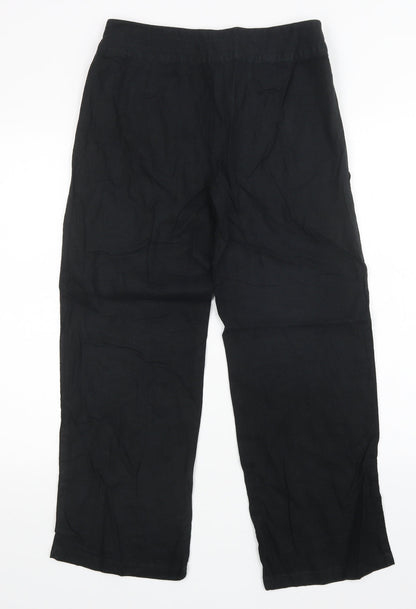 Womens UK Size 10 M&S Regular Fit  Black Trousers