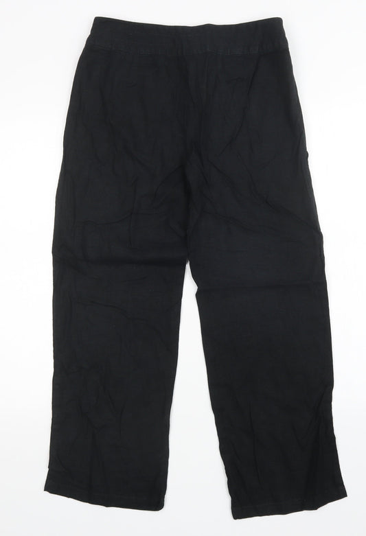 Womens UK Size 10 M&S Regular Fit  Black Trousers
