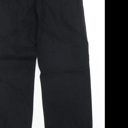Womens UK Size 10 M&S Regular Fit  Black Trousers